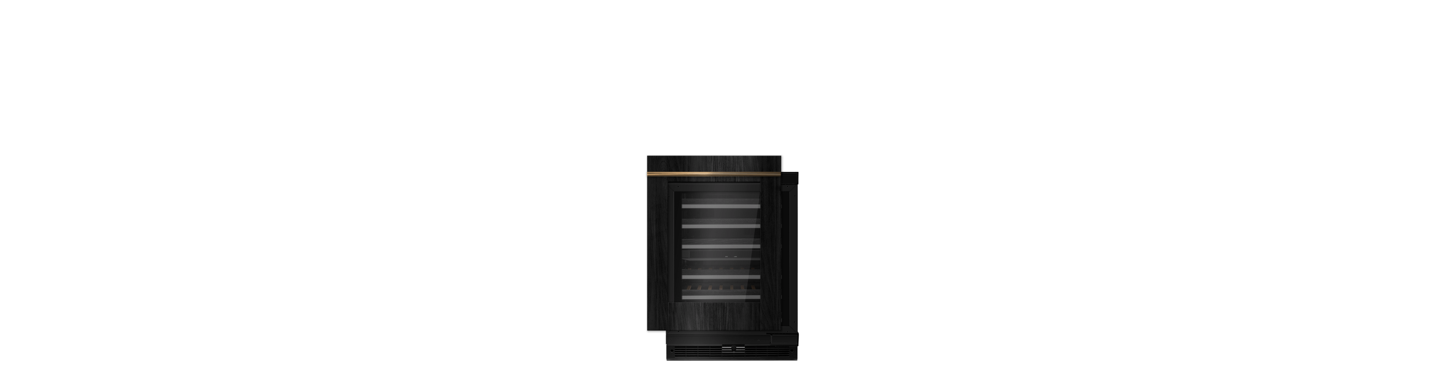A 24-inch undercounter wine cellar.