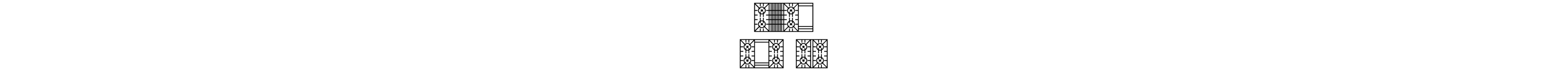 A series of three range cooking surface icons.