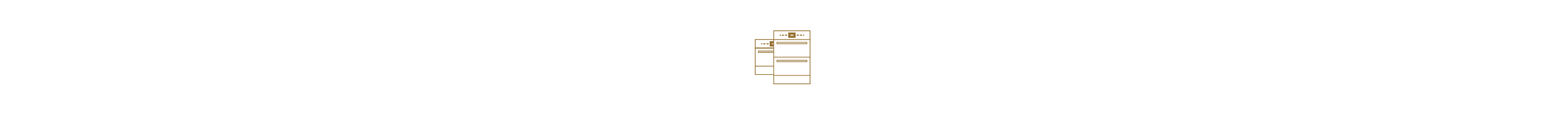 An icon of two wall ovens. 
