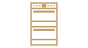 An icon of a double wall oven. 