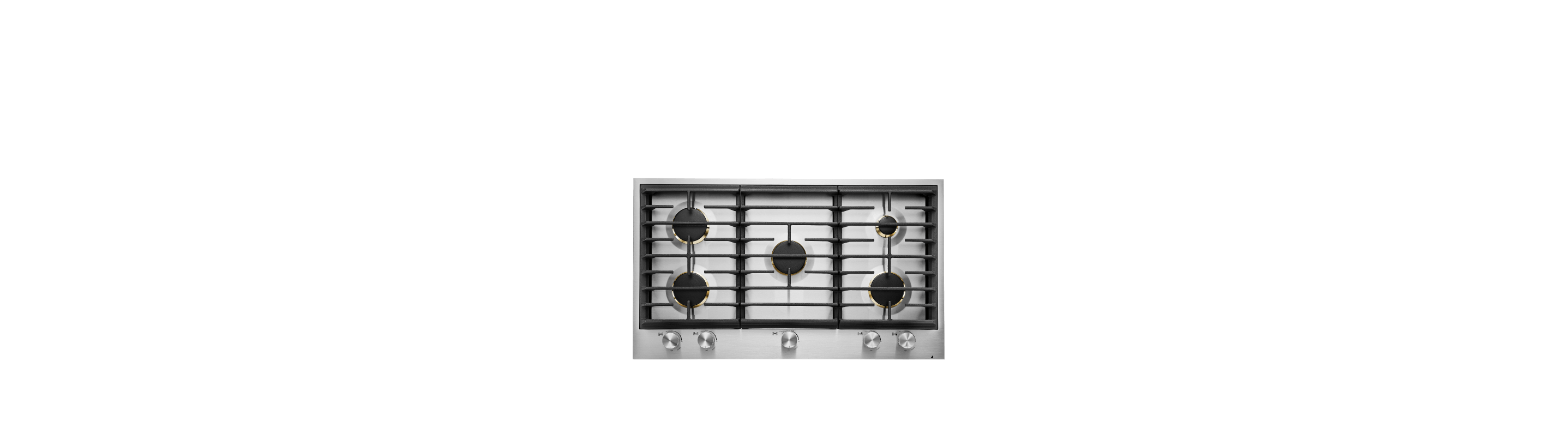 A JennAir® EuroStyle 5-Burner Cooktop.