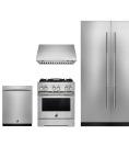 A suite of JennAir® products in stainless steel.