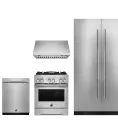 A suite of JennAir® products in stainless steel.