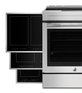A selection of JennAir® induction cooktops and slide-in ranges.