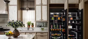 A beautiful kitchen featuring JennAir® appliances.