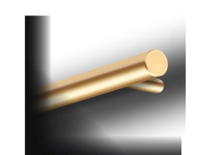 A brass custom-made handle.