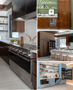 A white marble high-end kitchen