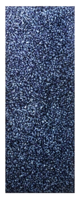 A 30-inch column panel in Mussel Shell Blue