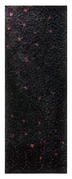 A 30-inch column panel in Dark Pen Carnelian