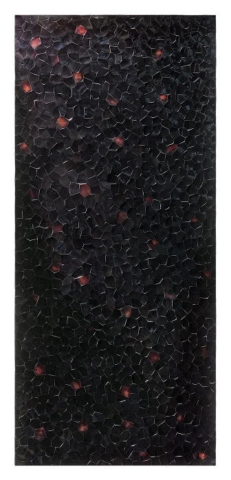 A 36-inch column panel in Dark Pen Carnelian