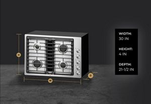 30” JX3™ Gas Downdraft Cooktop | JennAir