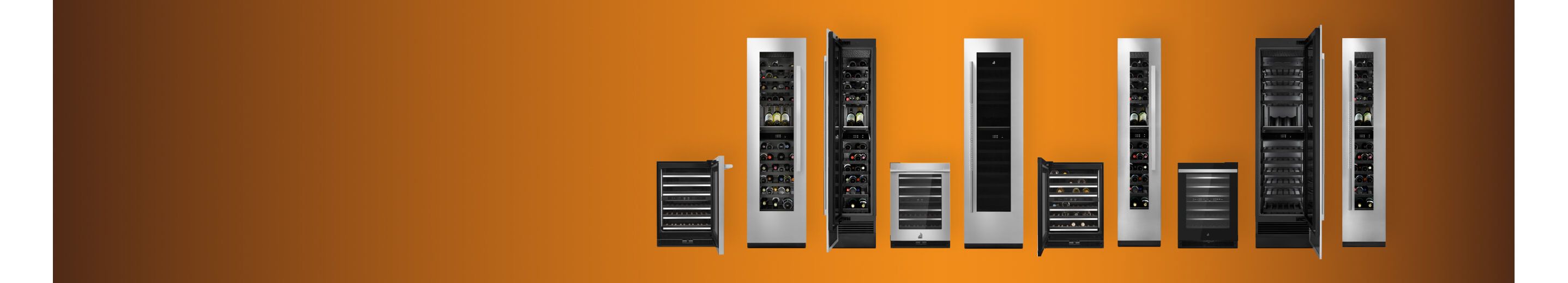 A set of JennAir® wine refrigerators