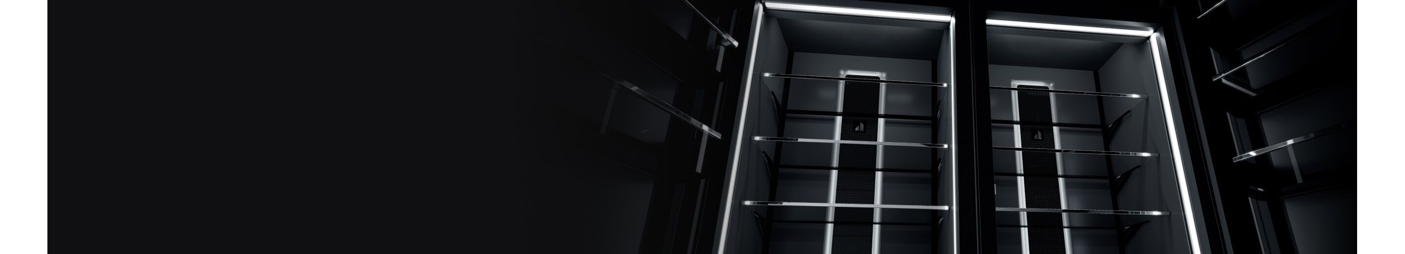 A pair of JennAir® Columns open.