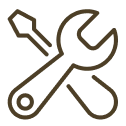 An icon of a wrench and screwdriver. 