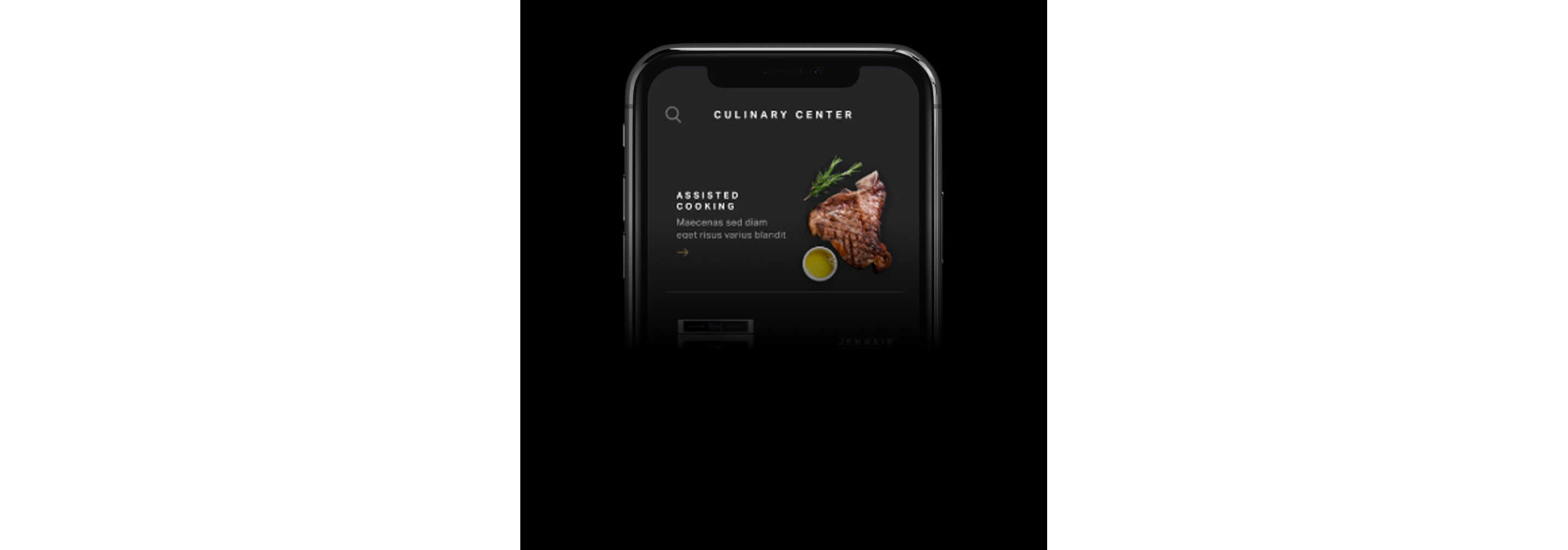 A recipe shown on the JennAir® app.