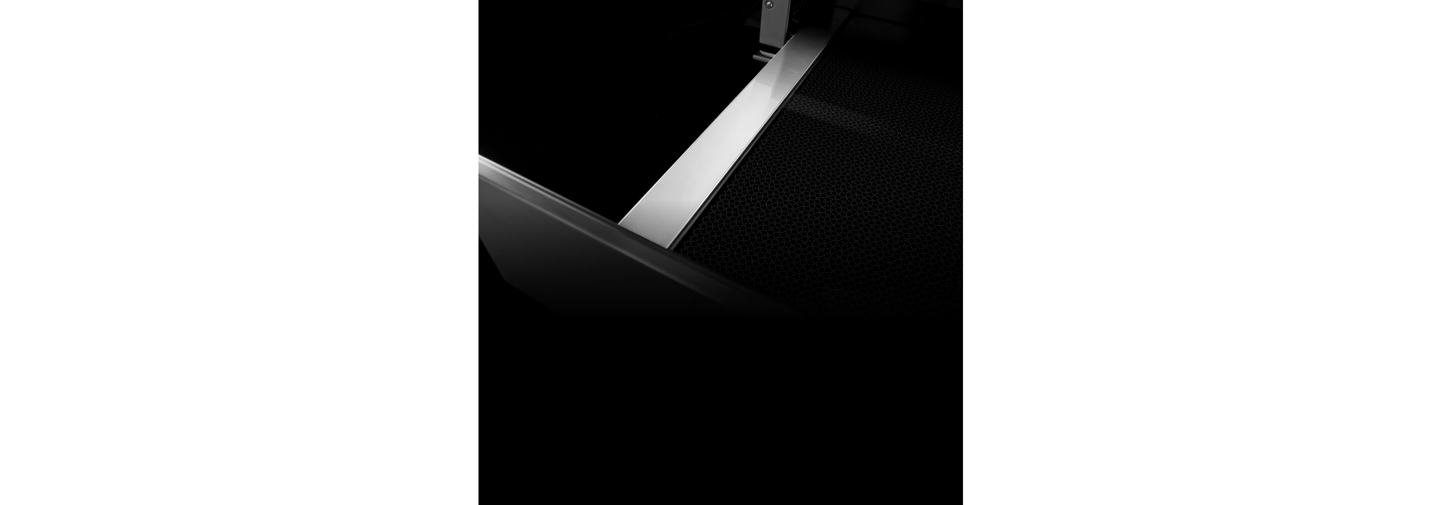 The warming drawer, fully extended.