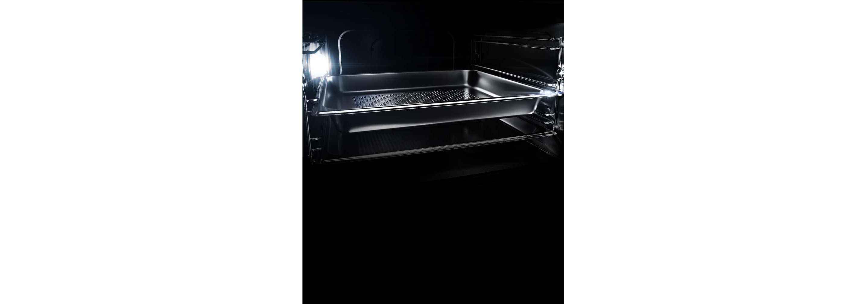 The interior of a JennAir® Steam Oven.