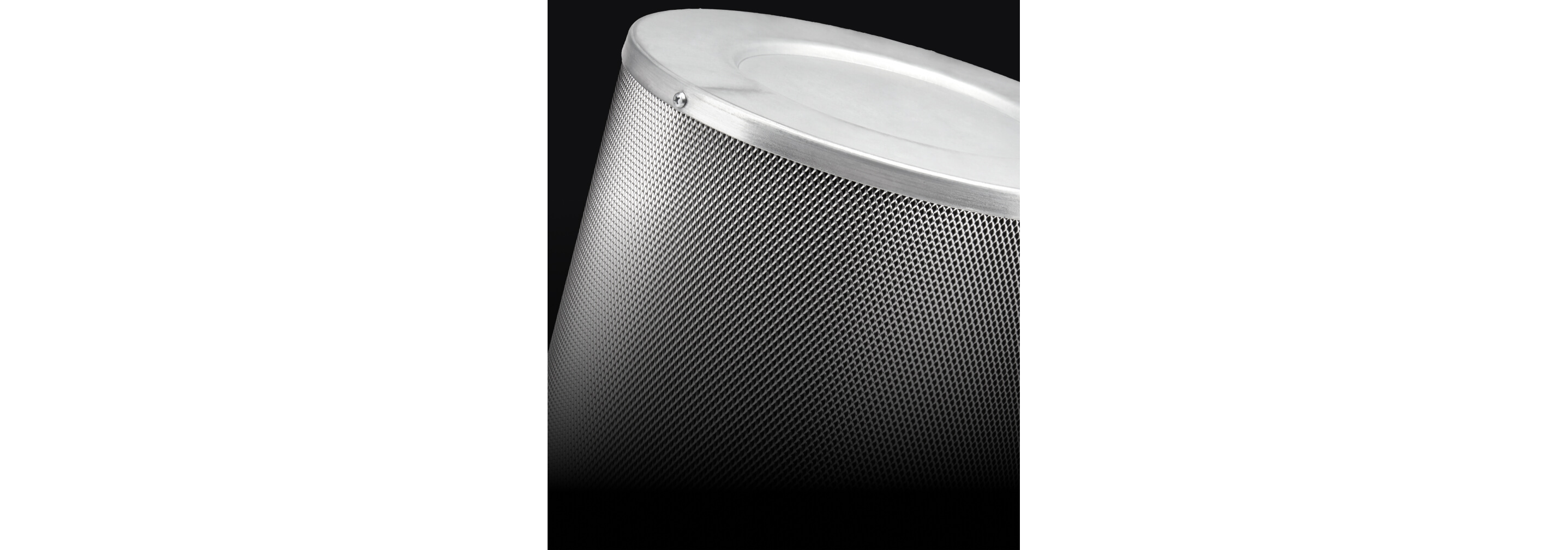 A dishwasher-safe baffle filter.