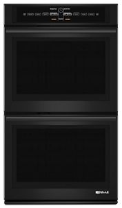 Black Floating Glass 30" Double Wall Oven with V2™ Vertical Dual-Fan Convection System